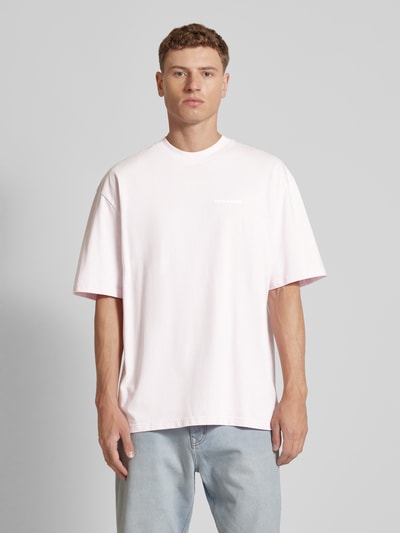 Pegador Oversized T-Shirt mit Label-Print Modell 'LOGO' Pink 4