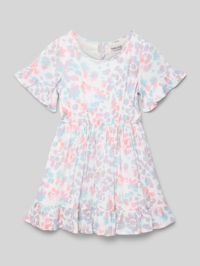 Happy Girls Kleid mit Rundhalsausschnitt Offwhite 1
