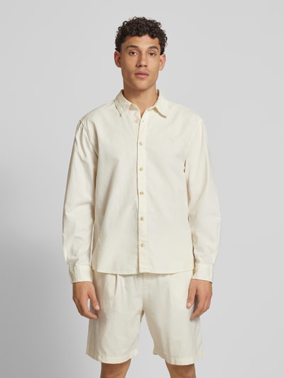 REVIEW Vrijetijdsoverhemd met knoopsluiting Ecru - 4