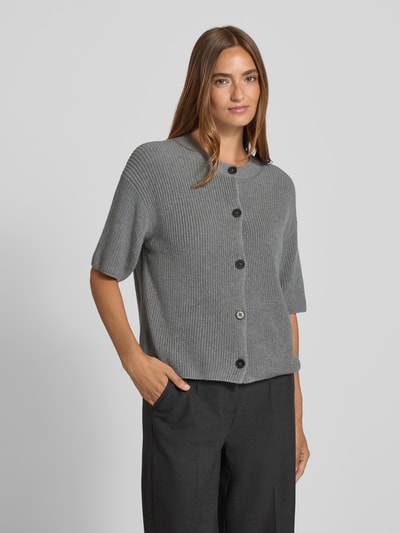 Marc O'Polo Loose fit gebreid jack van puur katoen Middengrijs - 4