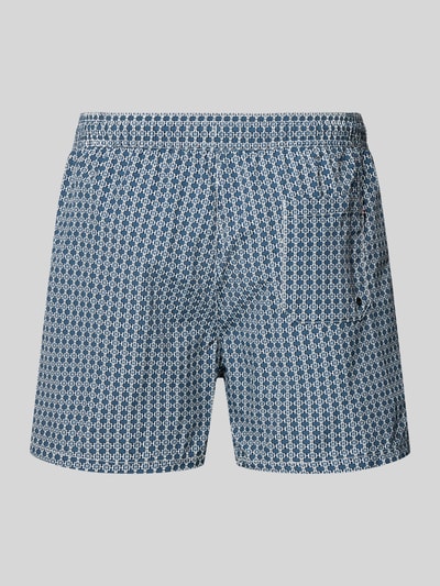 Tommy Hilfiger Badehose mit Allover-Muster Dunkelblau 5