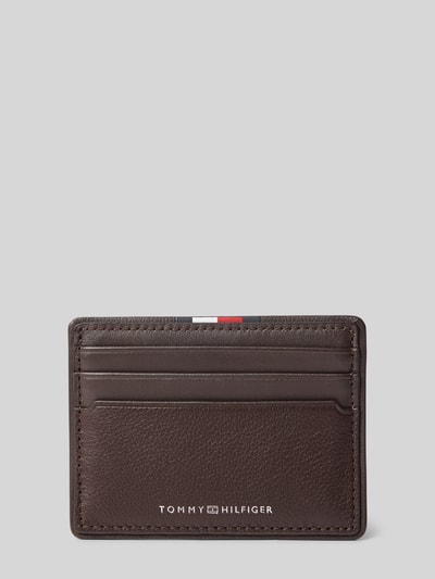 Tommy Hilfiger Pasjeshouder van runderleer Donkerbruin - 1
