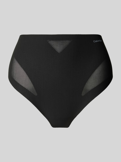 Calvin Klein Underwear String mit Label-Print Black 1