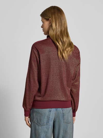adidas Originals Bluza rozpinana ze stójką Bordowy 5