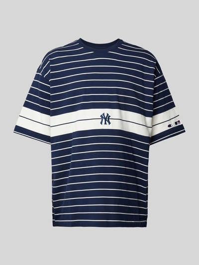 CHAMPION T-shirt o kroju oversized z wyhaftowanym logo Granatowy 2