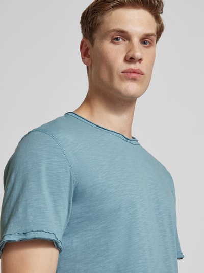 Only & Sons Lang shirt met ronde hals, model 'BENNE LIFE' Petrol - 3