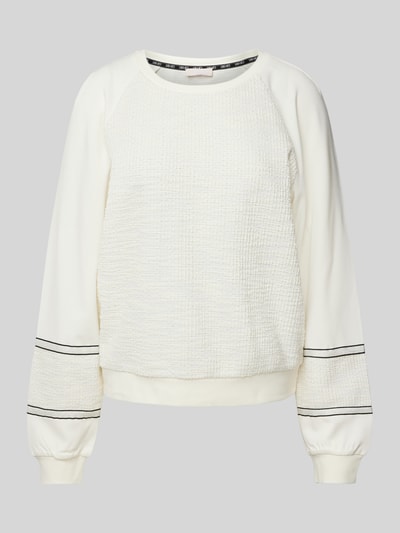 LIU JO SPORT Sweatshirt mit Ballonärmeln Offwhite 2