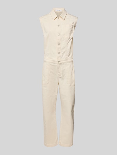 OPUS Jumpsuit met knoopsluiting, model 'Malvie' Zand - 2