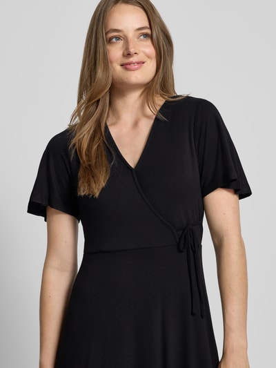 ZABAIONE Wickelkleid mit V-Ausschnitt Modell 'Ce44ce' Black 3
