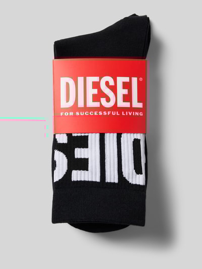 Diesel Sokken met labeldetail in een set van 3 paar Zwart - 3