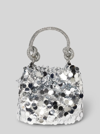 Guess Handtasche mit Paillettenbesatz Modell 'HOLIDAY SHINE' Silber 3