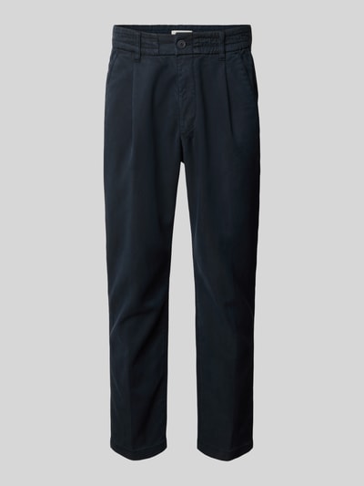 Produktfoto, Regular Fit spodnie z wpuszczanymi kieszeniami, model 'CHASY' od DRYKORN, mieszanka lyocellu i bawełny, kolor ciemnogranatowy, szerokość w rozmiarze 32/32: 41 cm, długość wewnętrzna nogawki: 71 cm