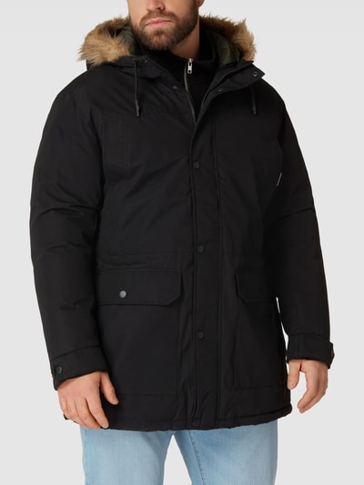 Jack & Jones Plus PLUS SIZE parka met imitatiebont Zwart - 4