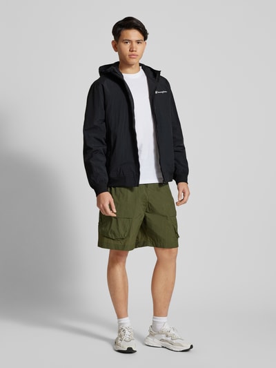 CHAMPION Jacke mit Label-Print Black 1