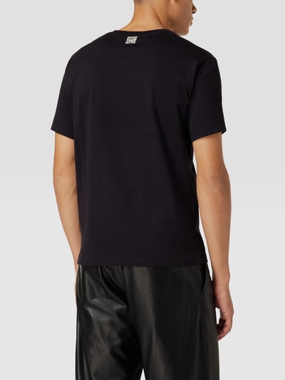 CHAMPION T-Shirt mit Label-Stitching Schwarz 5