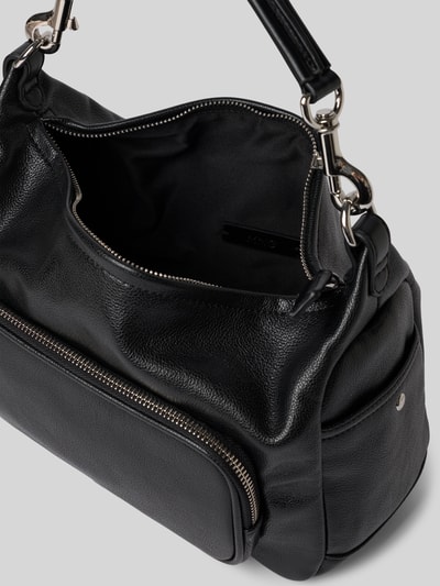 MANGO Shoulder Bag aus echtem Leder Modell 'PIPO' Black 4