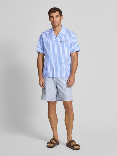 Lacoste Relaxed fit vrijetijdsoverhemd met resortkraag Lichtblauw - 1