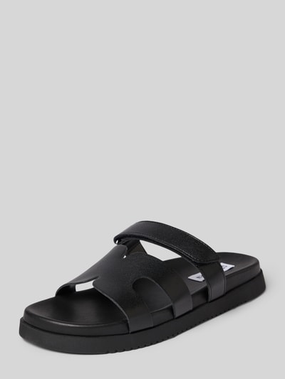 Steve Madden Sandalette aus Leder mit Klettverschluss Modell 'Missile' Black 1