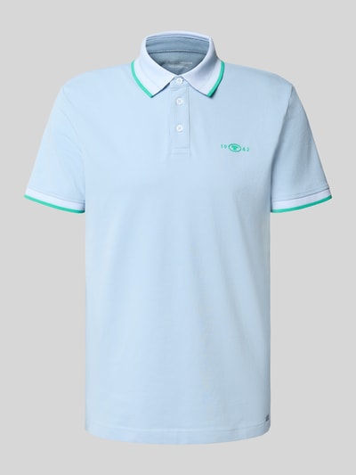 Tom Tailor Regular Fit Poloshirt aus Baumwoll-Mix Hellblau 2