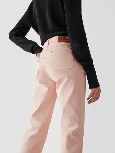 Etro Flared Leg Jeans mit Stickereien Rosé 3