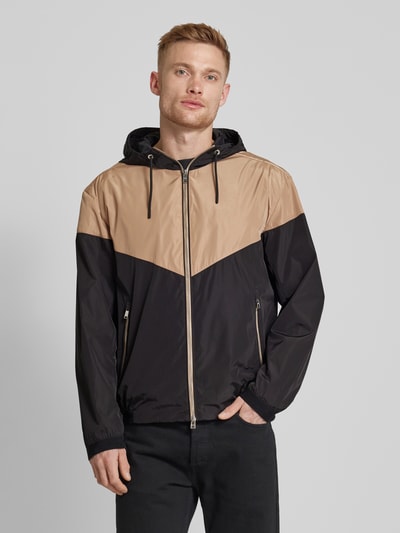 BOSS Jacke mit Zweiwege-Reißverschluss Modell 'Cireno' Beige 4