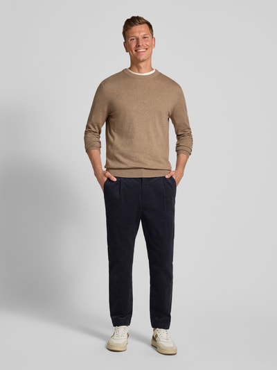 Casual Friday Corduroy broek met achterzakken, model 'MARC' Donkerblauw - 1