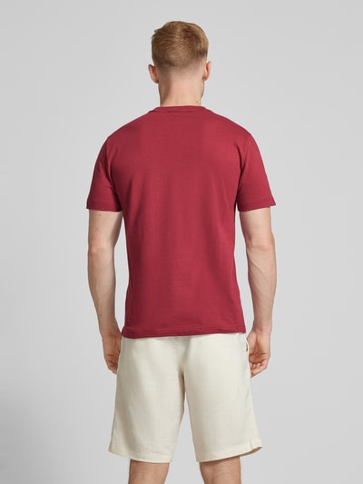 CK Calvin Klein T-Shirt mit Label-Print Bordeaux 5