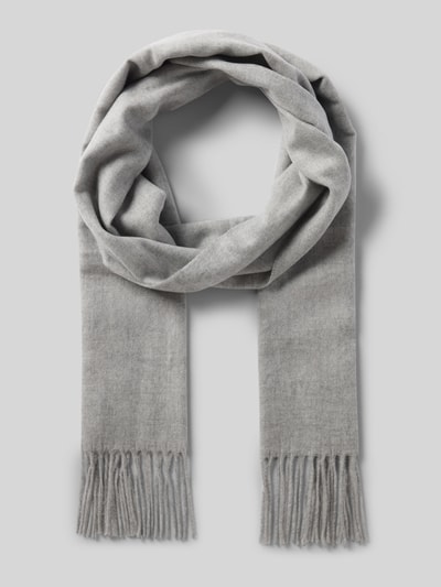Fraas Schal mit Kordelabschlüssen Modell 'Cashmink' Hellgrau 1