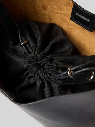 Mango Shoulder Bag in Leder-Optik Modell 'Keops' Black 4