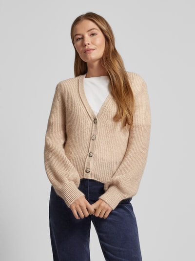 Stefanel Strickcardigan mit Raglanärmeln Sand 4