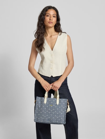 JOOP! Handtas met labelapplicatie, model 'origine denim aurelia' Jeansblauw - 1