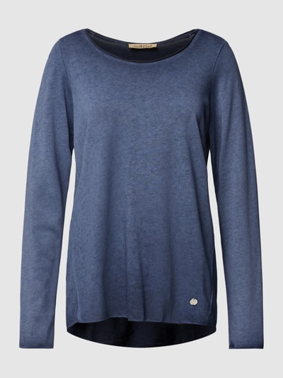 Smith and Soul Longsleeve mit Label-Applikation Marine 2