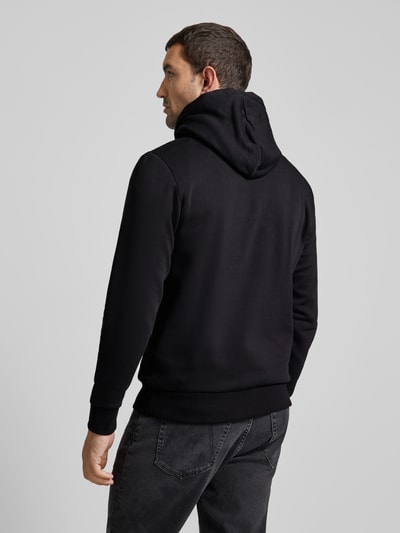 Tom Tailor Regular fit hoodie met logoprint Zwart - 5