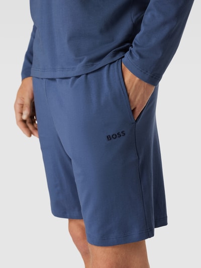 BOSS Sweatshorts mit elastischem Bund Blau 3