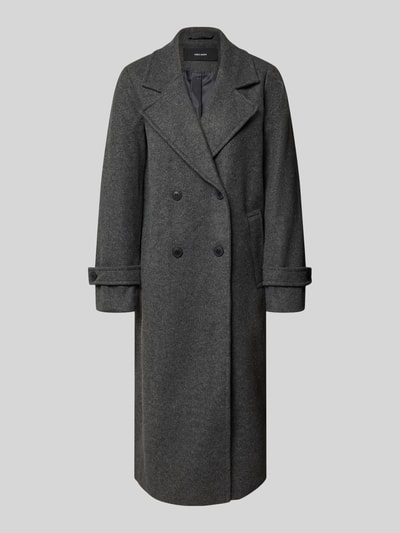 VERO MODA Wollmantel mit doppelreihiger Knopfleiste Mittelgrau Melange 1