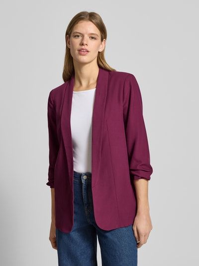 PIECES Regular Fit Longblazer mit Viskose-Anteil Modell 'BOSELLA' Bordeaux 4