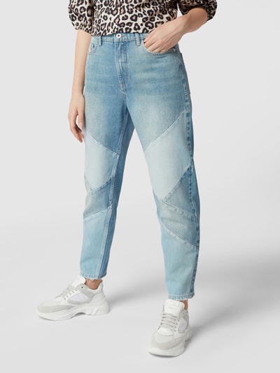 Jake*s Casual High waist jeans met siernaden Jeansblauw - 4