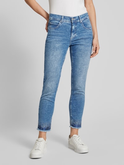 Angels Slim Fit Jeans mit verkürztem Schnitt Modell 'ORNELLA' Hellblau 4