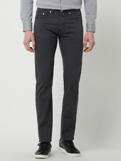 Pierre Cardin Modern fit broek met stretch, model 'Lyon' Antraciet - 4