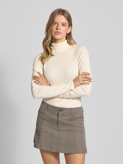 Marc O'Polo Denim Slim Fit Rollkragenpullover aus Baumwoll-Mix Offwhite 4