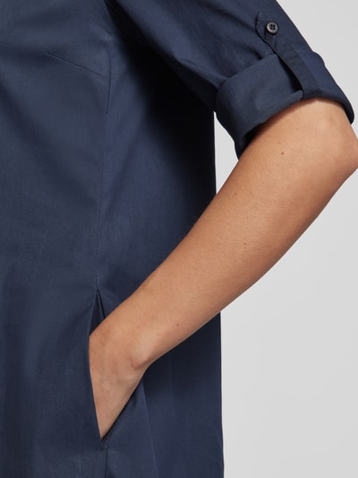 ROBE LÉGÈRE Sukienka koszulowa o długości do kolan w jednolitym kolorze Granatowy 3
