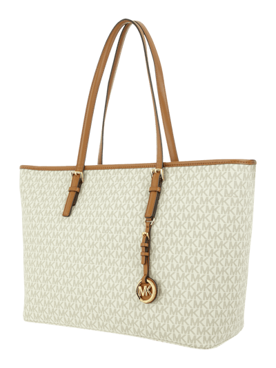 MICHAEL Michael Kors Shopper mit Logo-Muster Offwhite 2