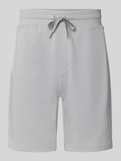 BOSS Regular Fit Sweatshorts aus Baumwoll-Mix Hellgrau 2