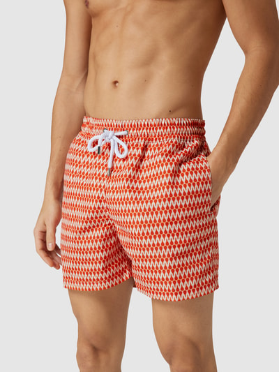 Frescobol Carioca Badehose mit elastischem Bund Rot 6