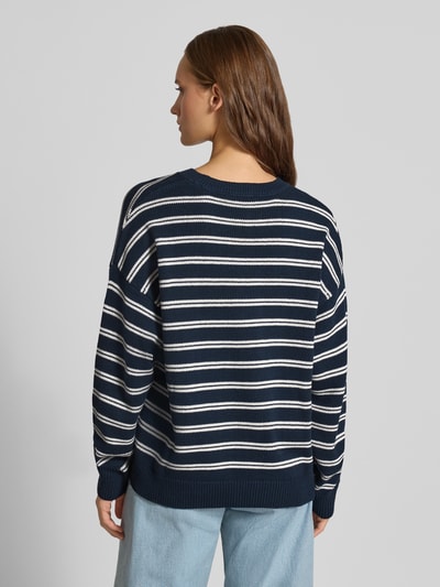 REVIEW Oversized Pullover aus Baumwoll-Mix Dunkelblau 5