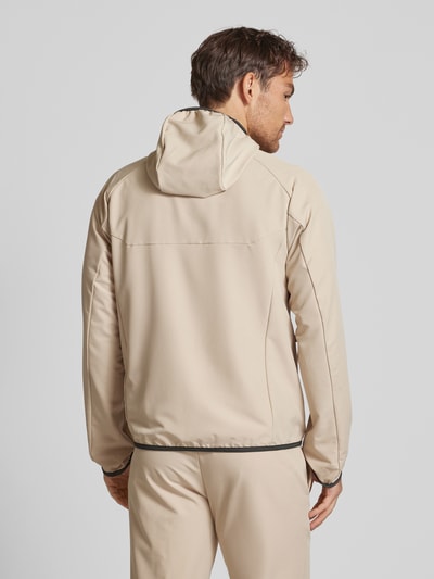 BOSS Green Jacke mit Label-Print Modell 'Commuter' Beige 5