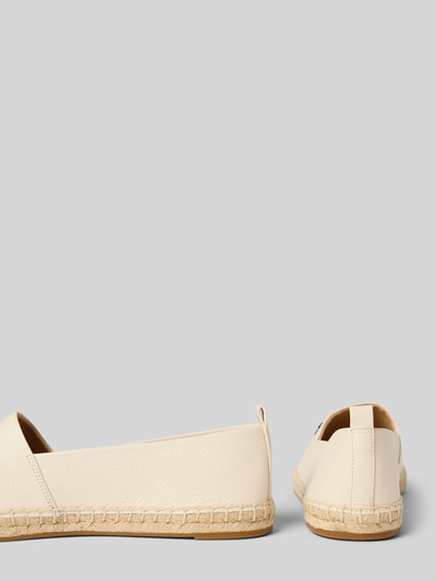 Lauren Ralph Lauren Espadrilles aus Leder mit Logo-Detail Modell 'CAMERYN' Offwhite 2