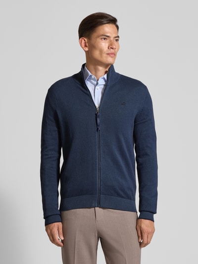 Lerros Gebreid vest met opstaande kraag Donkerblauw - 4