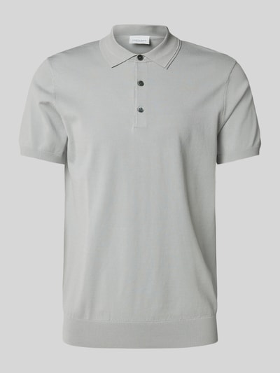 Profuomo Regular Fit Poloshirt mit elastischen Abschlüssen Gruen 2