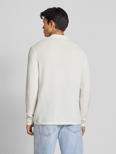 Jack & Jones Gebreide pullover met kentkraag Offwhite - 5